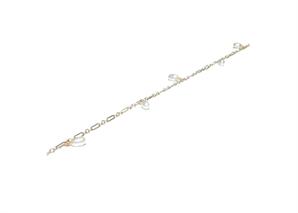 White Gold Plated | Pearl Anklets